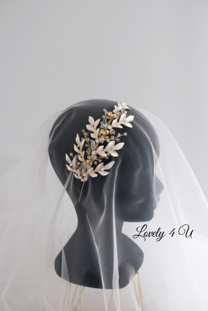 Coronita Swarovski, Coronita mireasa, Tiara mireasa, Diadema mireasa, Accesorii de par mireasa, Accesorii de par pentru mirese, Bijuterii mireasa, Accesori Lovely 4 U, coafuri mireasa 2024, Mireasa2024, Coronita asimetrica, coronita cu frunze, Coronita swarovski [9]