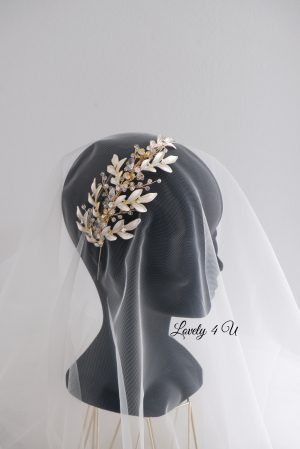 Coronita Swarovski, Coronita mireasa, Tiara mireasa, Diadema mireasa, Accesorii de par mireasa, Accesorii de par pentru mirese, Bijuterii mireasa, Accesori Lovely 4 U, coafuri mireasa 2024, Mireasa2024, Coronita asimetrica, coronita cu frunze, Coronita swarovski [10]