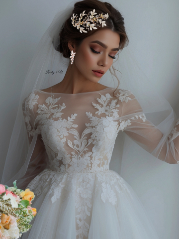 Coronita Swarovski, Coronita mireasa, Tiara mireasa, Diadema mireasa, Accesorii de par mireasa, Accesorii de par pentru mirese, Bijuterii mireasa, Accesori Lovely 4 U, coafuri mireasa 2024, Mireasa2024, Coronita asimetrica, coronita cu frunze, Coronita swarovski [2]