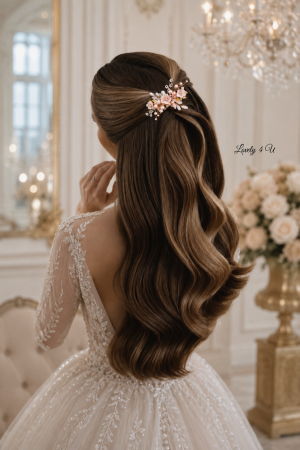 ACCESORIU BOEM MIREASA, ACCESORII LOVELY 4 U, BIJUTERII MIREASA,accesoriu coc mireasa, accesoriu păr mireasă,accesoriu par romantic, pieptene flori mireasa, pieptene flori pastel, pieptene roz mireasa