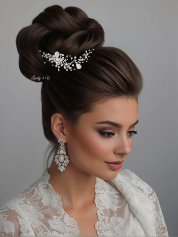 Accesoriu de par mireasa cu cristale swarovski, Accesorii Lovely 4 U, DIADEMA MIREASA, BIJUTERII MIREASA, ACCESORII PENTRU PAR MIREASA, AGRAFA PAR, ACCESORIU LATERAL CU PETRICELE, DIADEME SI COAFURI MIREASA, ACCESORIU COC MIREASA, DECORATIUNE PAR MIREASA, SET DIADEMA SI CERCEI, ACCESORII PENTRU MIRESE ROMANIA [7]