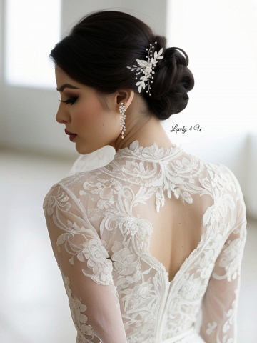 Accesorii Lovely 4 U, Accesorii de păr nuntă, diadema mică mireasa, pieptan cu frunze, pieptan cu flori mireasa, diadema cu frunze [10]