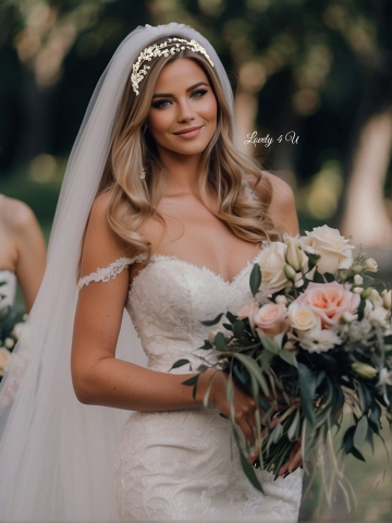 acceorii de lux, acceoriu perle,coafura mireasa,coronita din perle,  coronita perle mireasa, idei nunta, coronita mireasa, coronita pietricele mici, diadema mireasa, mireasa 2023, Accesorii LOVELY 4 U [11]