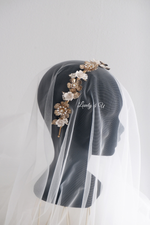 CORONITA MIREASA,CORONITA CU FLORI,DIADEMA MIREASA, DIADEMA , FLORI CIRES,  CORONITA CU FRUNZE AURII, BIJUTERII MIREASA, COAFURI MIREASA, ACCESORII PAR MIREASA, ACCESORII DE LUX MIREASA, SWAROVSKI [6]