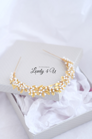 CORONITA STIL GRECESC, ACCESORII STIL GRECESC, BIJUTERII STIL GRECESC, CORONITA CU FRUNZE, TIARA CU FRUNZE, FRUNZE AURII, ACCESORII FRUNZE AURI, TIARA FRUNZE AURI, ACCESORII LOVELY 4 U,TIARA, CORONITA [13]