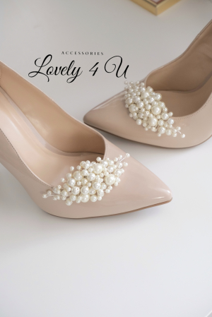 BIJUTERII PANTOFI MIREASA, ACCESORII MIREASA  CU PERLE, ACCESORII LOVELY 4 U, CLIPSURI CU PERLE , ACCESORII PENTRU PANTOFI, CLIPSURI PENTRU PANTOFI MIREASA, BIJUTERII MIREASA CU PERLE [7]