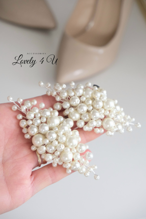 BIJUTERII PANTOFI MIREASA, ACCESORII MIREASA  CU PERLE, ACCESORII LOVELY 4 U, CLIPSURI CU PERLE , ACCESORII PENTRU PANTOFI, CLIPSURI PENTRU PANTOFI MIREASA, BIJUTERII MIREASA CU PERLE [5]