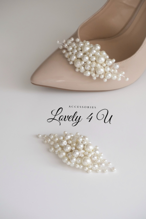 BIJUTERII PANTOFI MIREASA, ACCESORII MIREASA  CU PERLE, ACCESORII LOVELY 4 U, CLIPSURI CU PERLE , ACCESORII PENTRU PANTOFI, CLIPSURI PENTRU PANTOFI MIREASA, BIJUTERII MIREASA CU PERLE [6]