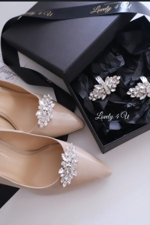 Accesorii pentru pantofi, Clipsuri detașabile, Clipsuri pantofi mireasa, Bijuterii pantofi, Accesorii detașabile pentru pantofi, Accesorii cu clips, Accesorii Lovely 4 U [5]