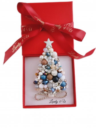 BROSA BRAD , ACCESORII LOVELY 4 U, BIJUTERII LOVELY 4 U, BIJUTERII ACCESORII POM DE CRĂCIUN, BROSE ELEGANTE, CADOU CRACIUN, BIJUTERII CRACIUN, BIJUTERII, BROSE, CADOU DE LUX, ACCESORII DE LUX, IDEI CADOU [1]