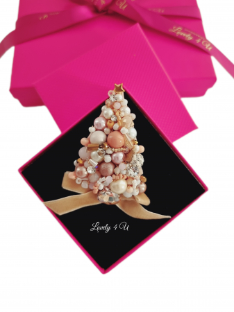 BROSA BRAD , ACCESORII LOVELY 4 U, BIJUTERII LOVELY 4 U, BIJUTERII ACCESORII POM DE CRĂCIUN, BROSE ELEGANTE, CADOU CRACIUN, BIJUTERII CRACIUN, BIJUTERII, BROSE, CADOU DE LUX, ACCESORII DE LUX, IDEI CADOU [1]