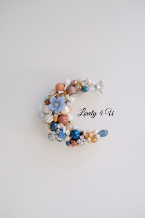 Broșă eleganta, broșe de Crăciun, broșe lună, BROSA HANDMADE IN ROMANIA, accesorii lună, Brosa luna de pe cer, Accesorii Lovely 4 U, cadou special de Crăciun, BROSA LUNA,  cadouri deosebite de Crăciun, cadou, Lovely 4 U, brose, accesorii Lovely 4 U [6]