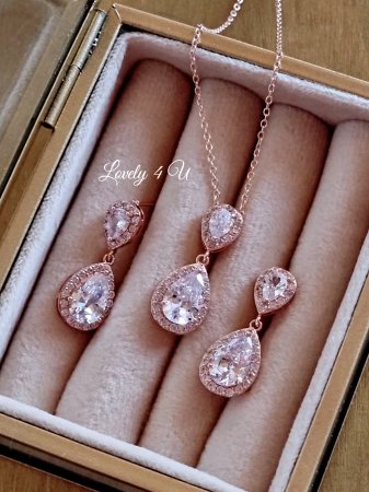 Set bijuterii mireasa, set rose gold, set accesorii rose gold , Set cercei ROSE GOLD, set ROSE GOLD, set BIJUTERII ROSE GOLD. ACCESORII ROSE GOLD, CERCEI MIREASA ROSE GOLD, BIJUTERII MIREASA ROSE GOLD, ACCESORII LOVELY 4 U, BIJUTERI AUR ROZ, BIJUTERII, MIREASA 2023, [5]