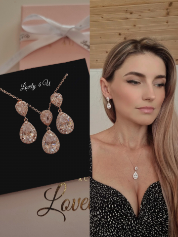 Set bijuterii mireasa, set rose gold, set accesorii rose gold , Set cercei ROSE GOLD, set ROSE GOLD, set BIJUTERII ROSE GOLD. ACCESORII ROSE GOLD, CERCEI MIREASA ROSE GOLD, BIJUTERII MIREASA ROSE GOLD, ACCESORII LOVELY 4 U, BIJUTERI AUR ROZ, BIJUTERII, MIREASA 2023, [4]