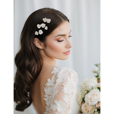 ACCESORII LOVELY 4 U, AGRAFE PAR MIREASA, AGRAFE CU FLORI MIREASA, PIN COC MIREASA, AGRAFE MIREASA, ACCESORII CU FLORI MIREASĂ, SET AGRAFE MIREASA, ACCESORII DE PĂR MIREASĂ, BIJUTERII MIREASA, Bijuterii cu flori [2]