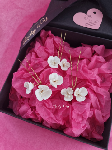 ACCESORII LOVELY 4 U, AGRAFE PAR MIREASA, AGRAFE CU FLORI MIREASA, PIN COC MIREASA, AGRAFE MIREASA, ACCESORII CU FLORI MIREASĂ, SET AGRAFE MIREASA, ACCESORII DE PĂR MIREASĂ, BIJUTERII MIREASA, Bijuterii cu flori [1]