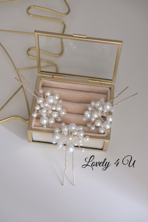 NORYS -Set Agrafe elegante  cu perle si cristale [3]