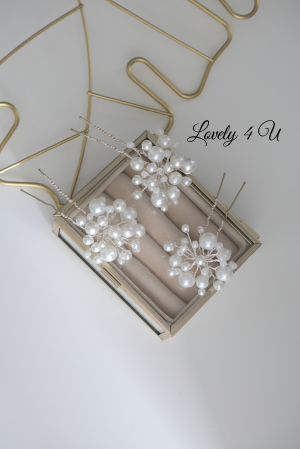 NORYS -Set Agrafe elegante  cu perle si cristale [4]