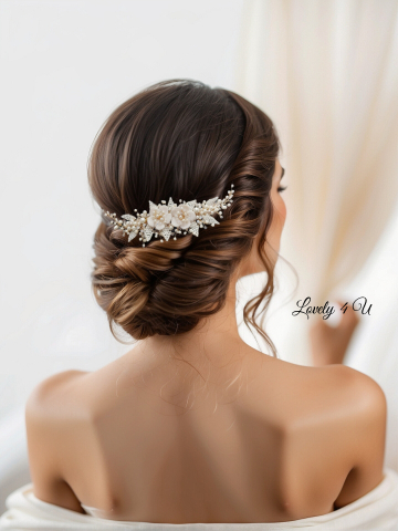 ACCESORII LOVELY 4 U, PIEPTAN MIREASA, DIADEMA MIREASA, ACCESORIU PAR MIREASA, ACCESORII DE PAR MIRESE, ACCESORII NUNTA, ACCESORII CU PERLE, DIADEMA CU PERLE, PIEPTAN VOAL MIREASA, BIJUTERII PAR MIREASA, CORONITA, TIARA , DIADEMA CU FLORI MIREASA, ACCESORII DE PAR PENTRU MIRESE, [2]