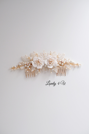 ACCESORII LOVELY 4 U, PIEPTAN MIREASA, DIADEMA MIREASA, ACCESORIU PAR MIREASA, ACCESORII DE PAR MIRESE, ACCESORII NUNTA, ACCESORII CU PERLE, DIADEMA CU PERLE, PIEPTAN VOAL MIREASA, BIJUTERII PAR MIREASA, CORONITA, TIARA , DIADEMA CU FLORI MIREASA, ACCESORII DE PAR PENTRU MIRESE, [15]