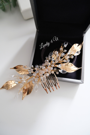 Diadema mireasa cu frunze, Tiara miresa, Accesorii de par pentru mirese, Accesorii LOVELY 4 U, Accesorii stil grecesc, Bijuterii, Agrafa mireasa, Diadema, Tiara, Pieptan mireasa, Pieptan voal mireasa [1]