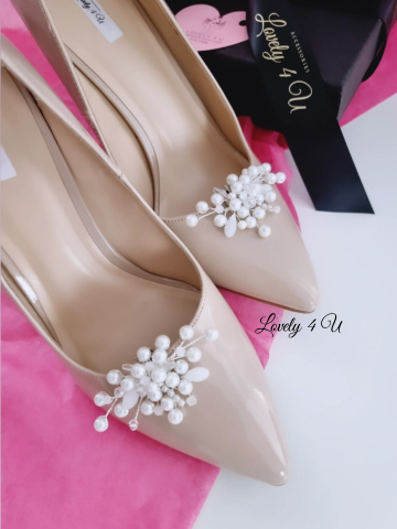 PERLA - Clipsuri pantofi mireasa - Set accesorii pentru pantofi mireasa cu perle [2]