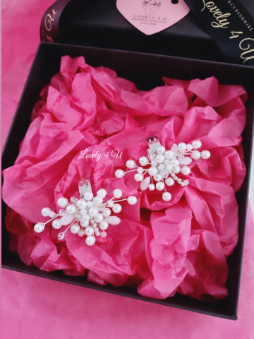 PERLA - Clipsuri pantofi mireasa - Set accesorii pentru pantofi mireasa cu perle [1]
