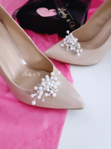 PERLA - Clipsuri pantofi mireasa - Set accesorii pentru pantofi mireasa cu perle [5]