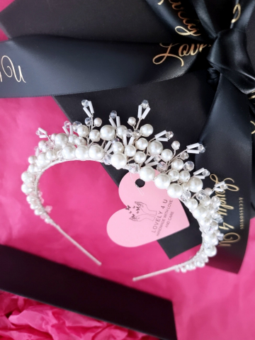 CORONIATA PRINTESA, CORONITA MIREASA CU PERLE, Coronita MIREASA, DIADEMA FLEXIBILA MIREASA, ACCESORII PAR MIREASA, BENTITA  CU PERLE MIREASA, ACCESORII DE PAR MIREASA, CORONITA MIREASA, CORONITA FLEXIBILA MIREASA, BENTITE MIRESE, ACCESORII NUNTA , Diademe mireasa finute [24]