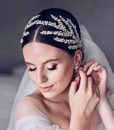 Coroniță dubla mireasă, coronita cu Swarovski, coronita mireasă, tiară mireasa, diadema mireasa, coronita cu Swarovski, coronita de lux mireasă, Diadema de lux mireasă, accesorii Lovely 4 U, TIA [8]