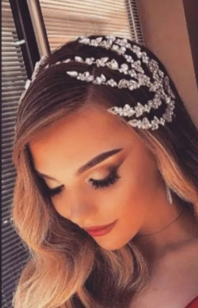Coroniță dubla mireasă, coronita cu Swarovski, coronita mireasă, tiară mireasa, diadema mireasa, coronita cu Swarovski, coronita de lux mireasă, Diadema de lux mireasă, accesorii Lovely 4 U, TIA [18]