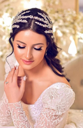 Coroniță dubla mireasă, coronita cu Swarovski, coronita mireasă, tiară mireasa, diadema mireasa, coronita cu Swarovski, coronita de lux mireasă, Diadema de lux mireasă, accesorii Lovely 4 U, TIA [4]
