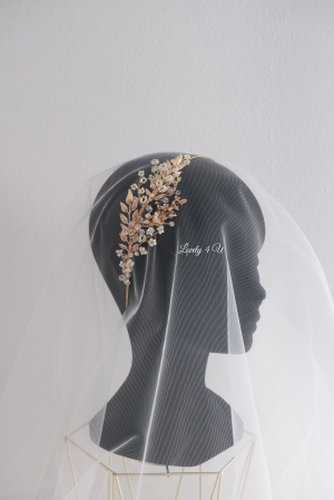 coronita asimetrica, coronita aurie, coronita mireasa, coronita cununie civila,  coronita stil grecesc, tiara cu frunze, tiara aurie, accesorii lovely 4u, bijuterii mireasa, tiara, diadema mireasa, bentita mireasa, cordeluta mireasa, accesorii [4]