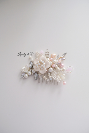 RENATA  Pieptan floral cu perle Swarovski - Colecția de lux [2]