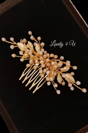 accesorii nunta aurii, accesorii par, accesorii par aurii, accesorii par handmade, accesorii par mireasa, bijuterii mireasa, bijuterii par, bridal hair accessories, bridal hairstyles, diademe handmade, diademe mireasa, diademe speciale, modele accesorii par, pieptan mireasa, pieptene auriu mireasa, piepteni par