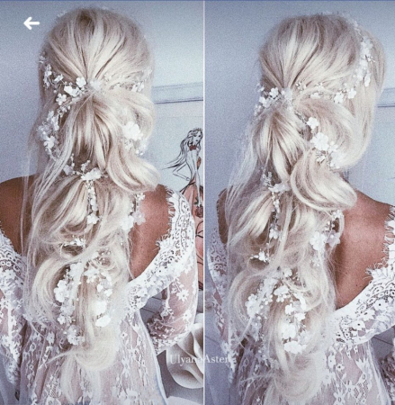 accesorii par handmade, accesorii par impletit, bijuterii mireasa, bijuterii par, ACCESORII LOVELY 4 U, GHIRLANDA CU PERLE, [1]
