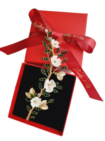 IDEI CADOURI DE CRACIUN - SET ACCESORII , BIJUTERII, BROSE PENTRU CRACIUN - Accesorii Lovely 4 U, agrafa cu pietricele, Accesorii mireasa, bijuterii mireasa, agrafe coc mireasa, agrafe pentru mirese, Accesorii de păr pentru mireasa, bijuterii, mireasa 2023, agrafe elegante nașa