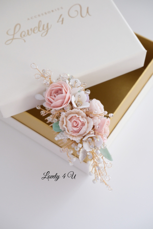 SALLY - Accesoriu de păr cu flori realizate manual [10]