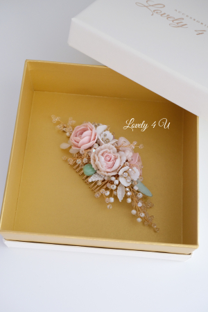 SALLY - Accesoriu de păr cu flori realizate manual [9]