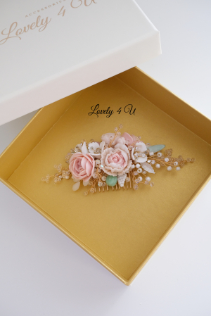 SALLY - Accesoriu de păr cu flori realizate manual [5]