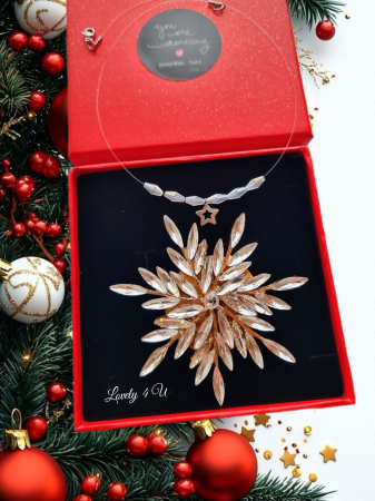 BROSA FULG DE NEA, BROSA FULG, BROSA PIETRICELE, BOSE DAMA, BROSA FEMEI, CADOU DEOSEBIT, CADOU SPECIAL, CADOU DE CRACIUN, CADOU UNICAT, BIJUTERII DE CRACIUN, ACCESORII LOVELY 4 U, PIETRICELE,AUR,FULG [5]