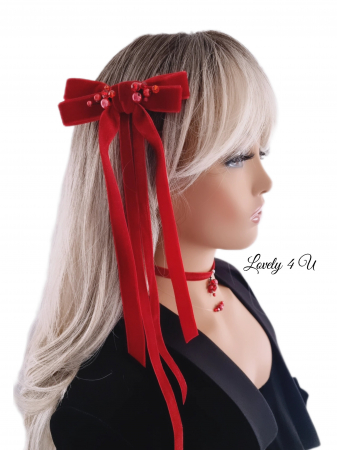 accesorii Lovely 4 U, catifea rosie, funda catifea rosie, choker catifea rosie, perle , accesorii realizate manual, set accesorii, set bijuterii dama, funda neagra , choker cu catifea, colier invizibil, set accesorii personalizat, accesorii elegante pentru doamne, accesorii casual, idei cadouri de craciun, cadouri pentru ea, agrafa catifea, seturi handmade, set cadouri pentru craciun, set agrafa neagra si colier, set cadou craciun, set cadou fete, set cadou pentru ea, fundita catifea. cadou craciun, cadou premium, CADOU DEOSEBIT, CADOU SPECIAL, CADOU DE CRACIUN,  Idei de cadouri unice, Idei cadouri craciun, Idei de cadouri de craciun pentru prieteni, Seturi cadou craciun, Cadouri craciun ieftine, [2]