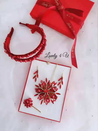 Idei cadouri craciun, Set bijuterii de craciun, Set accesorii cadou pentru craciun, Cadou special si unic, Accesorii LOVELY 4 U, Idei de cadouri de craciun pentru prieteni, Seturi cadou craciun, Cadouri de craciun handmade, Idei de cadouri unice, Cadouri craciun ieftine, Cadouri craciun pentru femei, Cadou de craciun pentru iubita, [1]