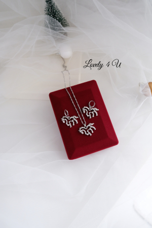 Cercei Pisica, colier pisica, Set colier si cercei  pisici, bijuterii pisici, accesorii pisici, accesorii elegante [2]
