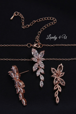 Set bijuterii mireasa, set rose gold, set accesorii rose gold , Set cercei ROSE GOLD, set ROSE GOLD, set BIJUTERII ROSE GOLD. ACCESORII ROSE GOLD, CERCEI MIREASA ROSE GOLD, BIJUTERII MIREASA ROSE GOLD, ACCESORII LOVELY 4 U, BIJUTERI AUR ROZ, BIJUTERII, MIREASA 2023, [5]