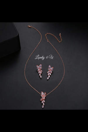 Set bijuterii mireasa, set rose gold, set accesorii rose gold , Set cercei ROSE GOLD, set ROSE GOLD, set BIJUTERII ROSE GOLD. ACCESORII ROSE GOLD, CERCEI MIREASA ROSE GOLD, BIJUTERII MIREASA ROSE GOLD, ACCESORII LOVELY 4 U, BIJUTERI AUR ROZ, BIJUTERII, MIREASA 2023, [4]