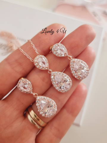 Set bijuterii mireasa, set rose gold, set accesorii rose gold , Set cercei ROSE GOLD, set ROSE GOLD, set BIJUTERII ROSE GOLD. ACCESORII ROSE GOLD, CERCEI MIREASA ROSE GOLD, BIJUTERII MIREASA ROSE GOLD, ACCESORII LOVELY 4 U, BIJUTERI AUR ROZ, BIJUTERII, MIREASA 2023, [2]