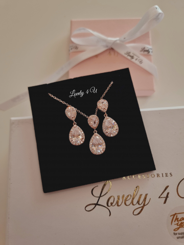 Set bijuterii mireasa, set rose gold, set accesorii rose gold , Set cercei ROSE GOLD, set ROSE GOLD, set BIJUTERII ROSE GOLD. ACCESORII ROSE GOLD, CERCEI MIREASA ROSE GOLD, BIJUTERII MIREASA ROSE GOLD, ACCESORII LOVELY 4 U, BIJUTERI AUR ROZ, BIJUTERII, MIREASA 2023, [3]