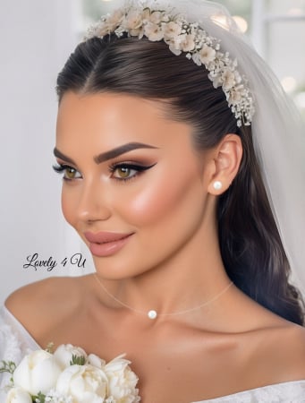 CERCEI - SET CERCEI SI COLIER MIREASA, SET MIREASA, COLIER SWAROVSKI, COLIER fir transparent mireasa cu perla, Choker, Colier transparent Swarovski, Bijuterii mireasa, Cercei mici cu perle Swarovski, CERCEI, set bijuterii mireasa, set accesorii mireasa, set cu perle elegant, set swarovski, colier la baza gatului, lantisor transparent, cercei minimalisti cu perle