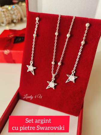 accesorii lovely 4u ,  set swarovski, set argint elegant, cercei lungi cu lant, cercei stea, pietre swarovski, lant argint, argint, bijuterii handmade , bijuterii mireasa, bijuterii mireasa finute, bijuterii mireasa simple, bijuterii mireasa swarovski, bijuterii swarovski mireasa, set argint, set argint cu cristale, set bijuterii elegant, set mireasa, set nunta, set swarovski, seturi handmade mireasa [1]